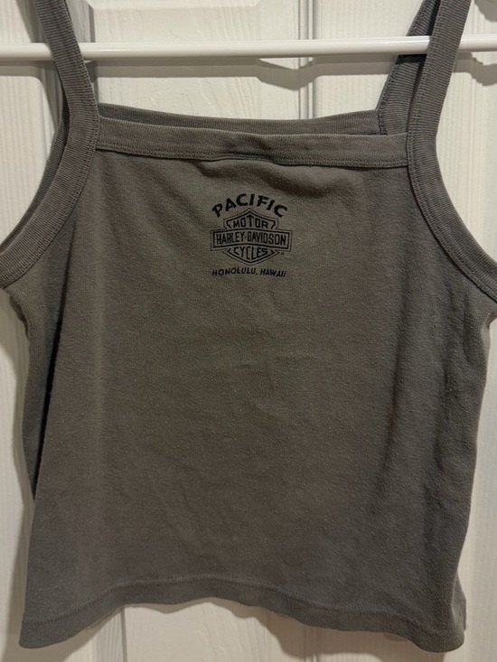 Harley-Davidson Tops - VINTAGE Harley-Davidson Gray Women's Square Neck Cami HAWAII rare